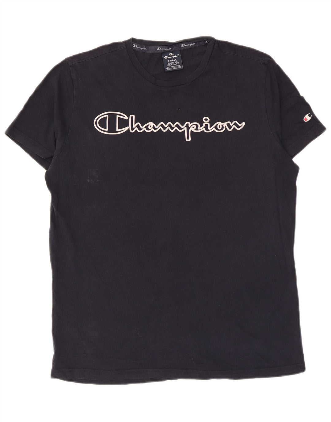 T-shirt grafica da uomo Champion Top Small Blu Navy