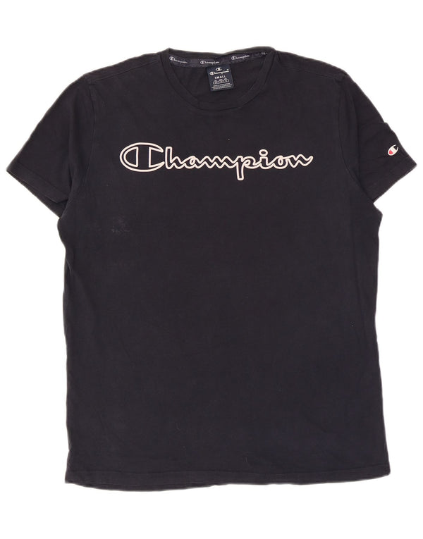 T-shirt grafica da uomo Champion Top Small Blu Navy