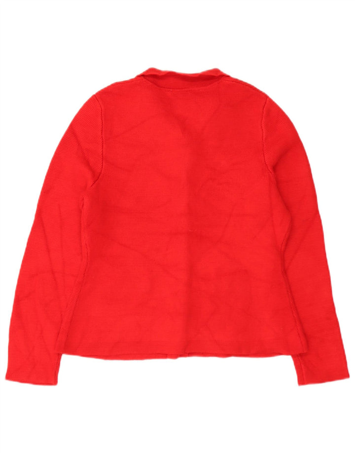 Maglione cardigan da donna Zara UK 12 viscosa rossa media