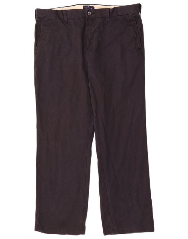 Pantaloni chino dritti Marks & Spencer da uomo blu Harbour W36 L29 Navy