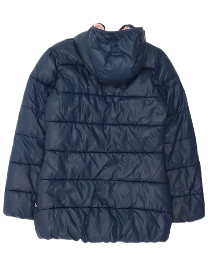 Giacca imbottita con cappuccio da donna Benetton UK 8 Small Blu Navy
