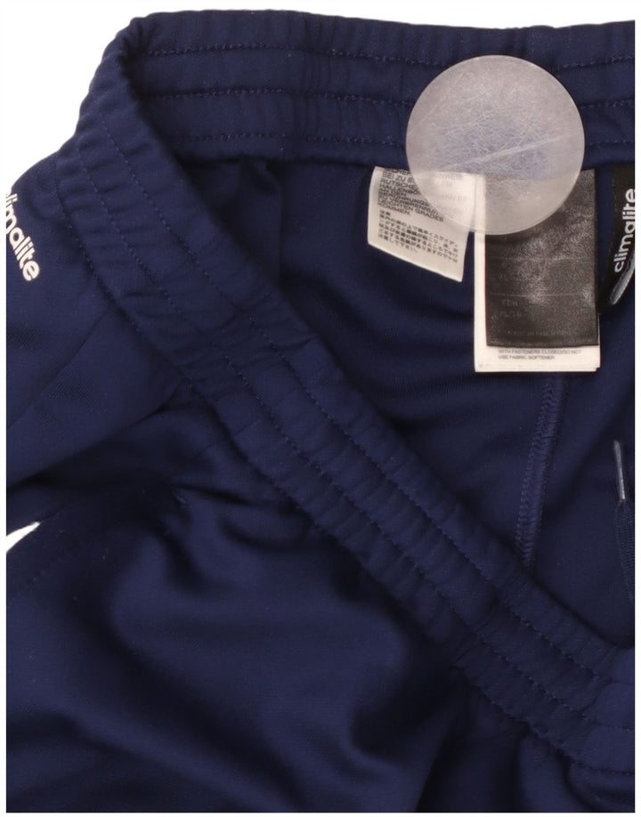 Pantaloni da tuta ADIDAS Climalite da uomo XL poliestere blu navy