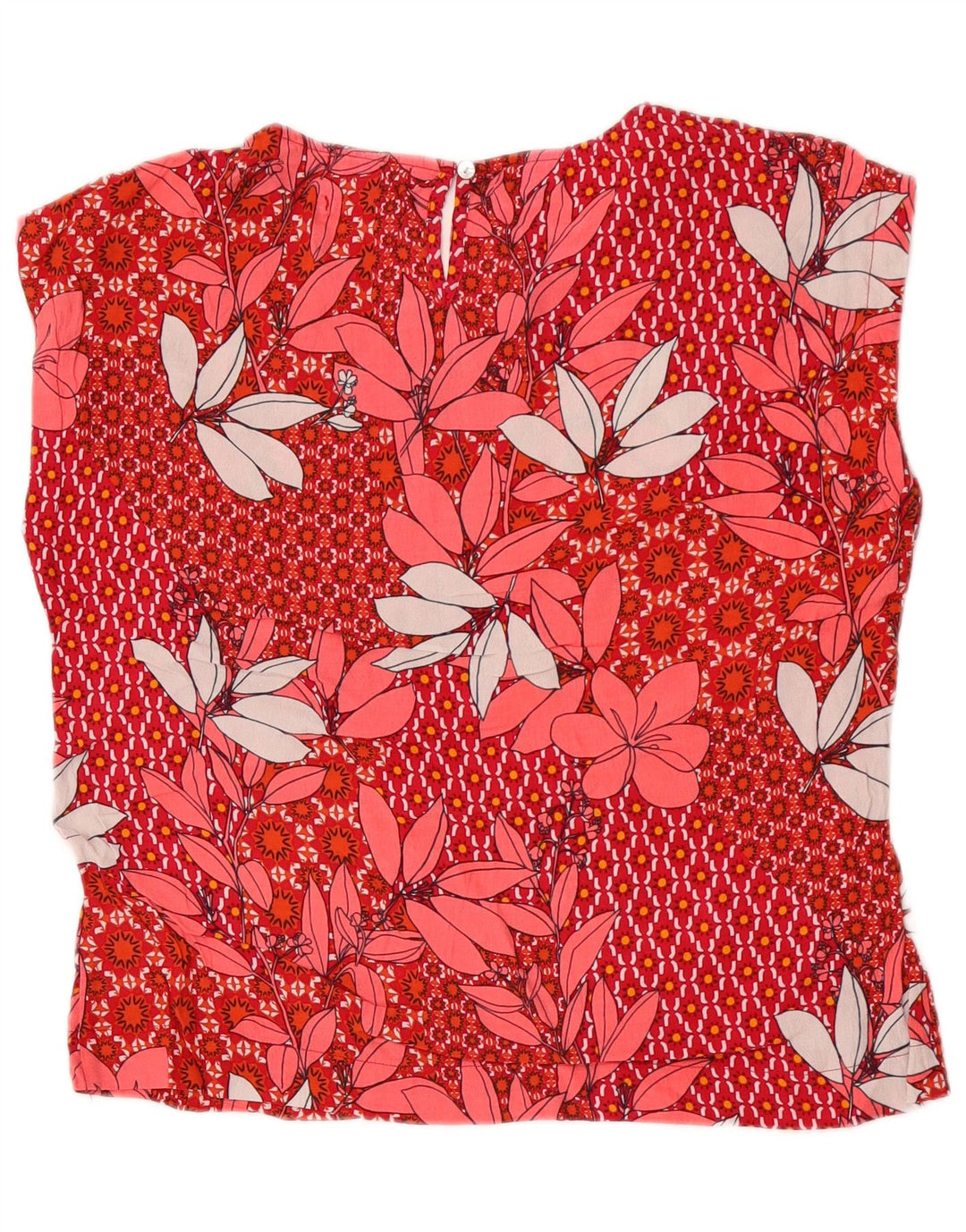Camicetta da donna White Stuff Top UK 12 Viscosa floreale rossa media