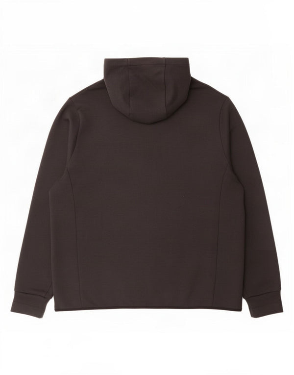 Maglione con cappuccio e zip da uomo Adidas 2XL poliestere nero
