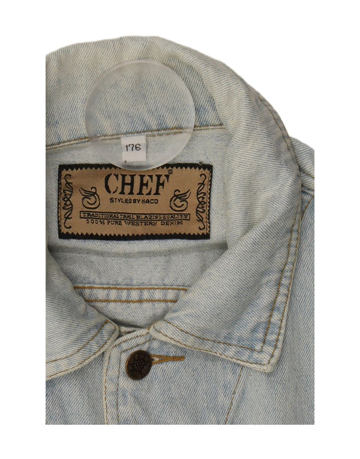 CHEF Boys Denim Jacket 15-16 Years Blue Vintage Chef and Second-Hand Chef from Messina Hembry 