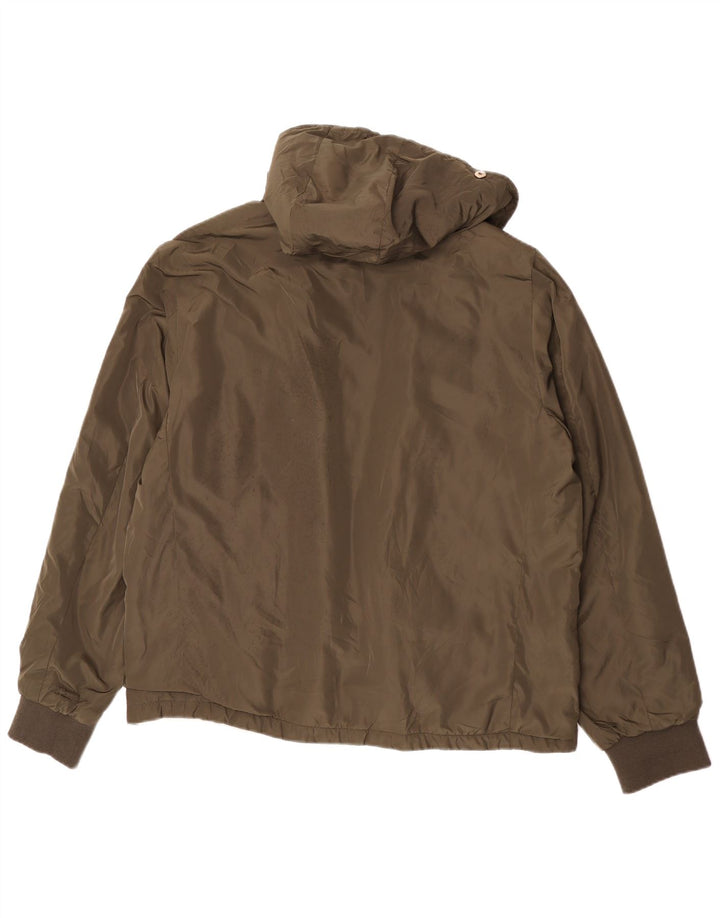 Giubbotto bomber con cappuccio da uomo Zara UK 44 2XL poliestere kaki