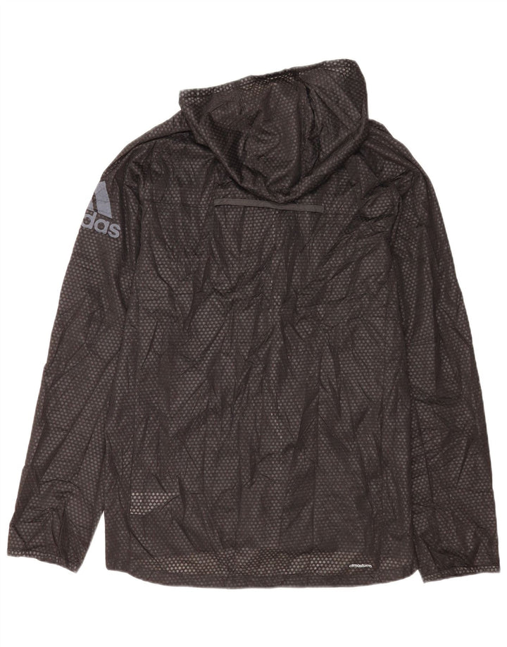 Giacca antipioggia da uomo Adidas Climawarm con cappuccio UK 38 medio nero maculato