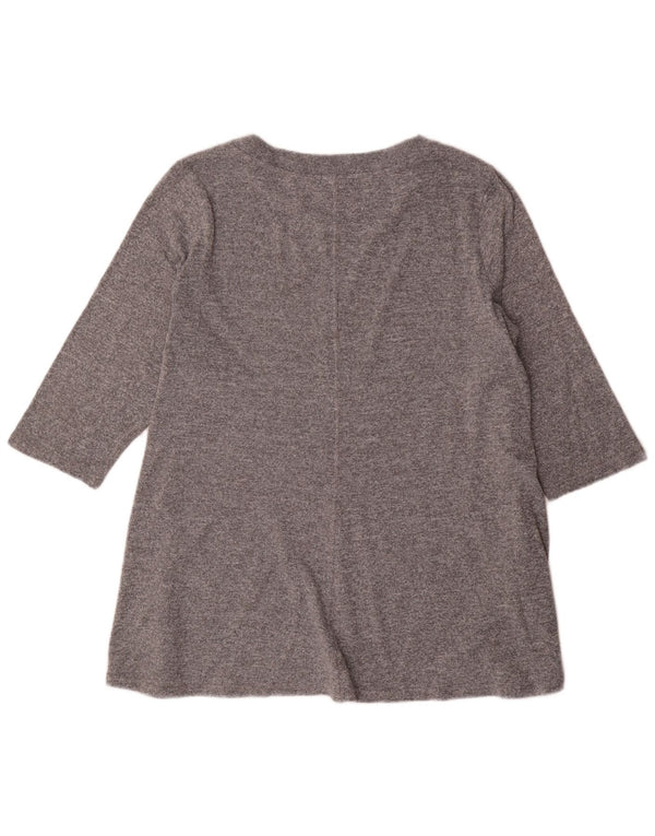 Maglione maglione con scollo a barca da donna Marks & Spencer UK 22 3XL Grigio chiazzato