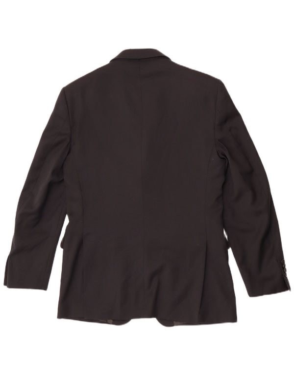 Giacca blazer a 3 bottoni da uomo Brooksfield IT 48 lana nera media
