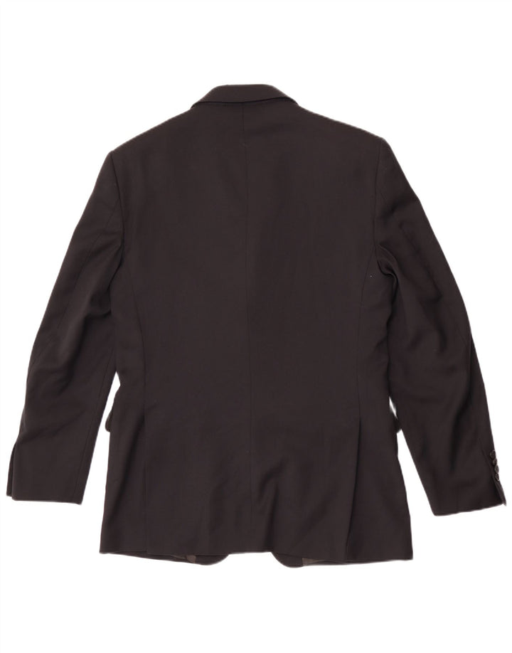 Giacca blazer a 3 bottoni da uomo Brooksfield IT 48 lana nera media