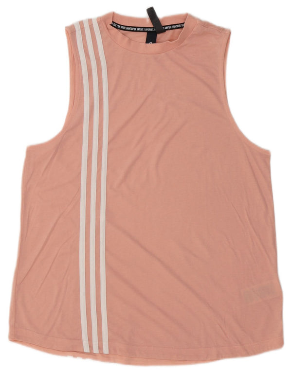 Canotta da donna ADIDAS UK 16/18 grande cotone rosa