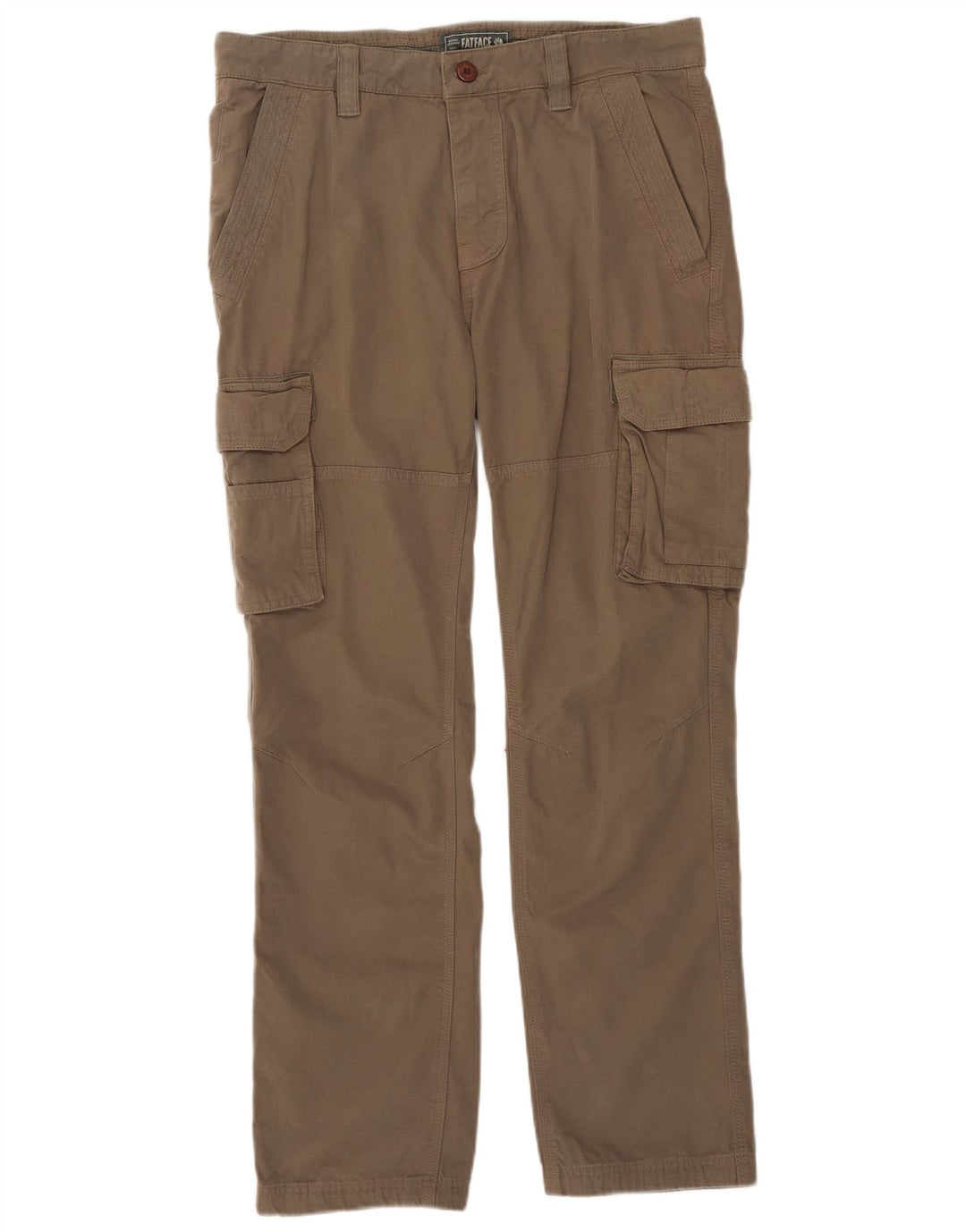 Pantaloni cargo dritti da uomo Fat Face W34 L31 Cachi