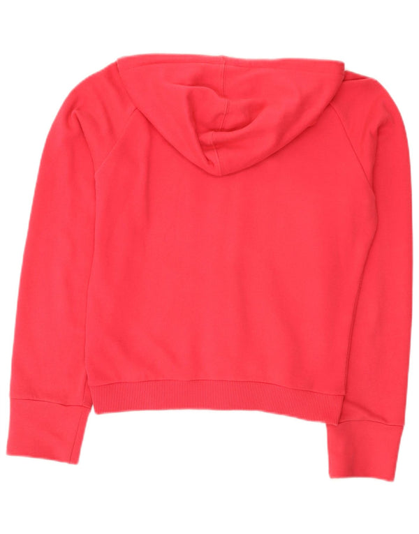 Maglione con cappuccio e zip da donna Reebok UK 8 Small Pink Cotton