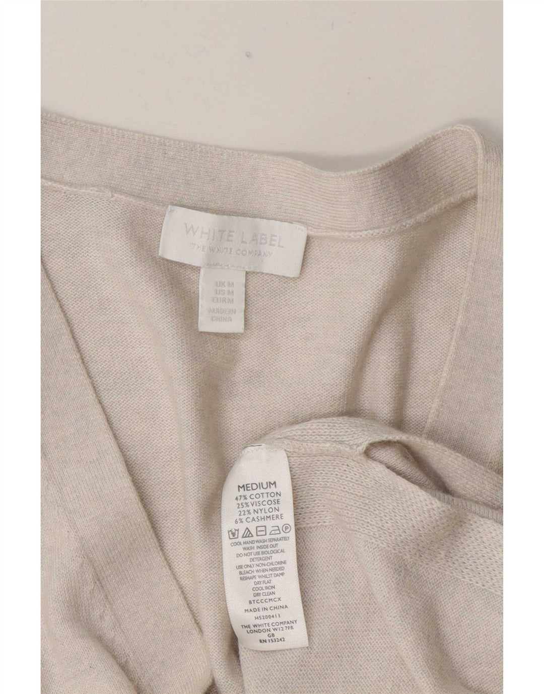 Maglione cardigan oversize senza maniche da donna White Label UK 14 Medium Off