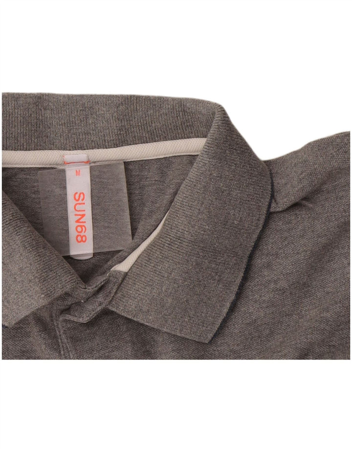 Polo da uomo Sun68 grigio medio