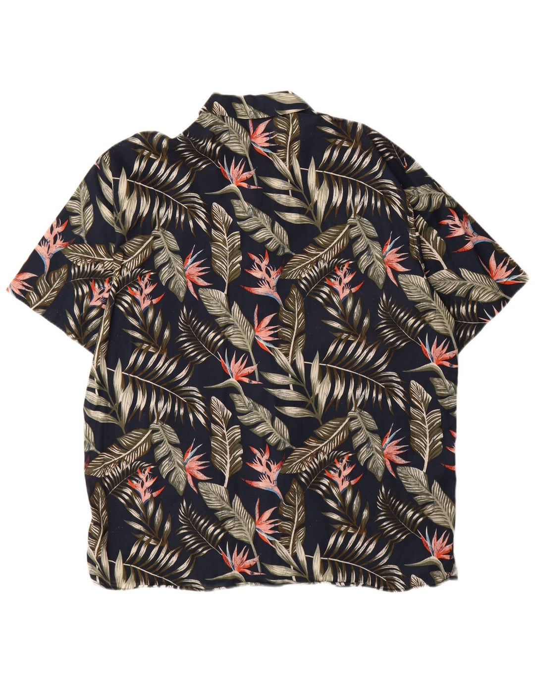 Camicia a maniche corte da uomo Jack & Jones grande floreale blu navy