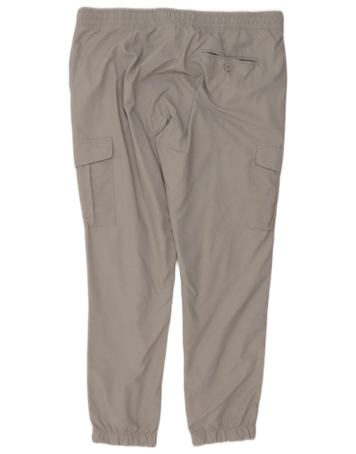 FRENCH CONNECTION Pantaloni cargo da jogging da uomo XL W38 L29 Poliestere grigio