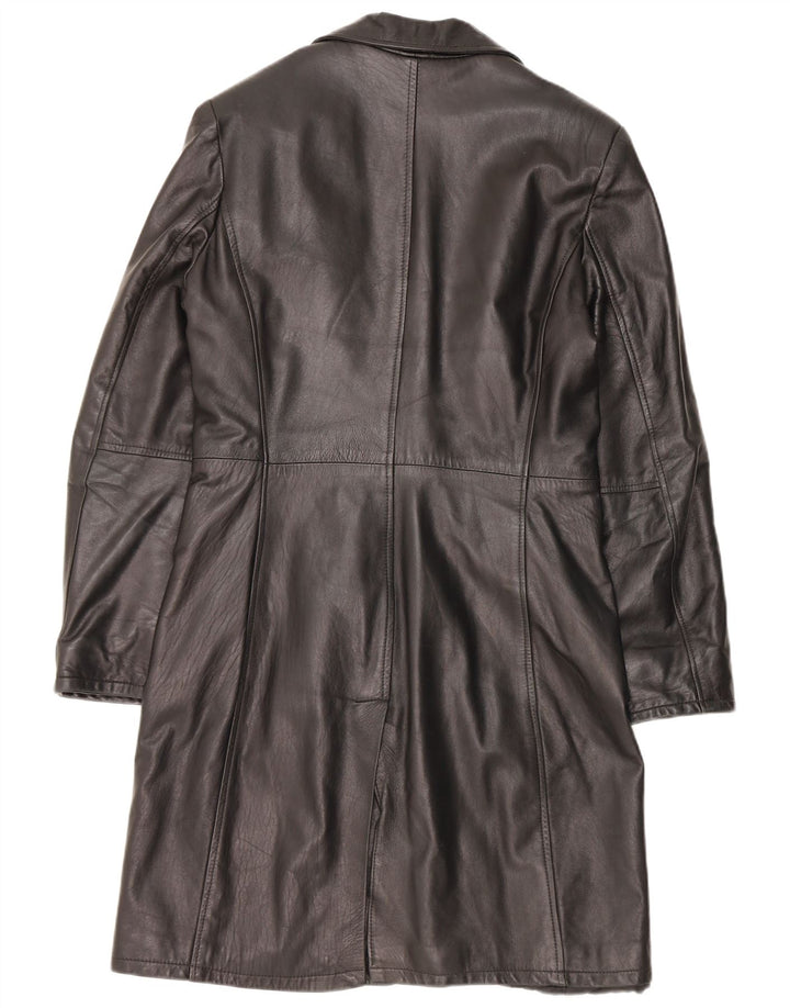 Cappotto in pelle da donna Barone UK 18 XL Pelle nera