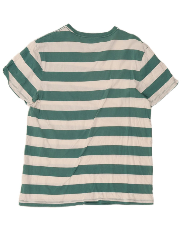 T-shirt da uomo J. Crew Top in cotone a righe verdi grandi