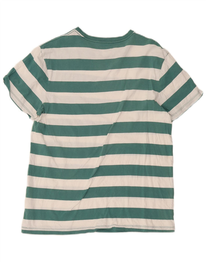 T-shirt da uomo J. Crew Top in cotone a righe verdi grandi
