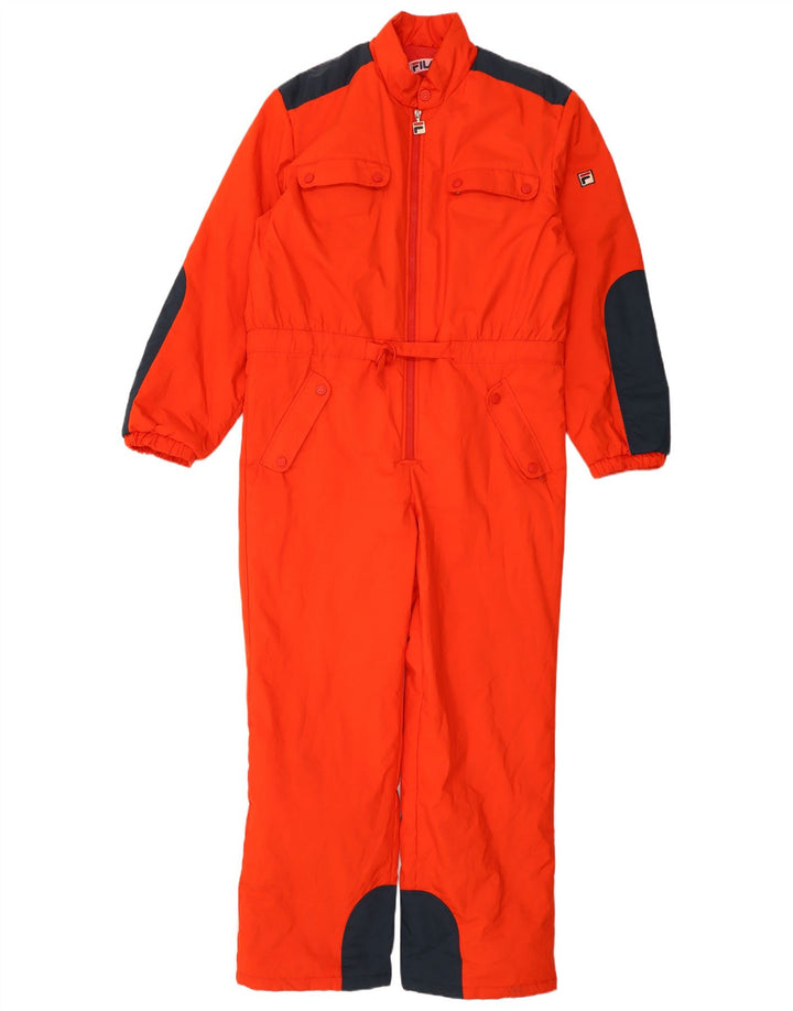 Tuta da sci da uomo Fila UK 40 Medium Orange Colourblock in poliammide