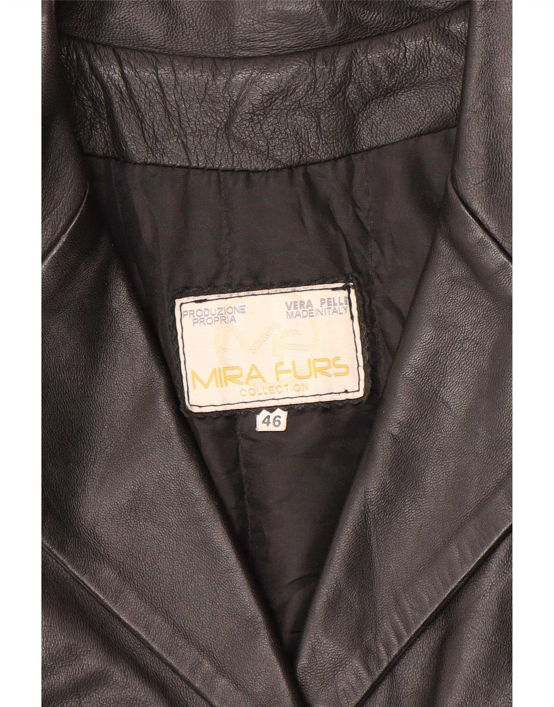 Giacca in pelle da donna Mira Furs IT 46 Large in pelle nera
