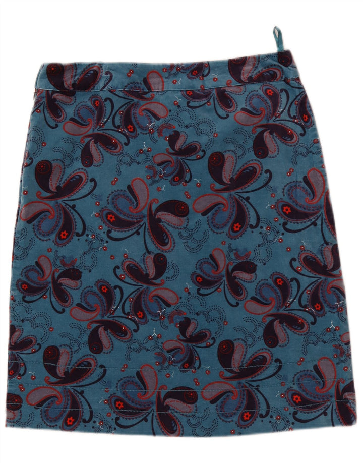 Gonna dritta da donna White Stuff UK 12 media W32 blu Paisley