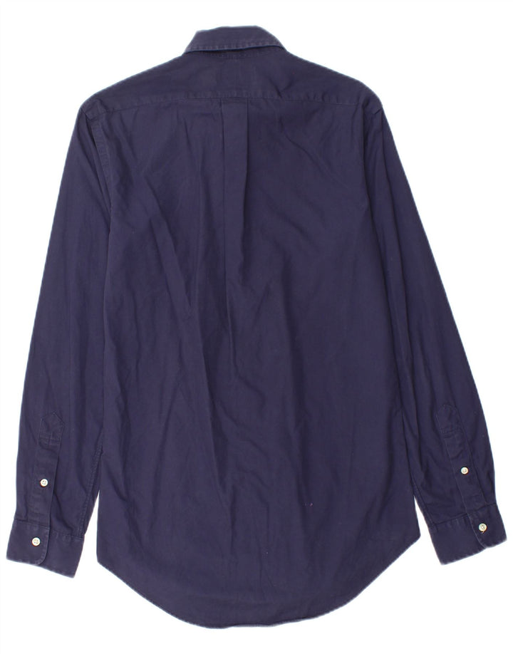 POLO RALPH LAUREN Camicia da uomo su misura XS in cotone blu navy