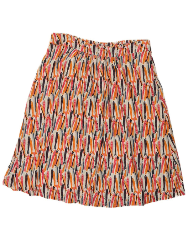 Gonna a trapezio da donna Weird Fish UK 14 Grande festival multicolore