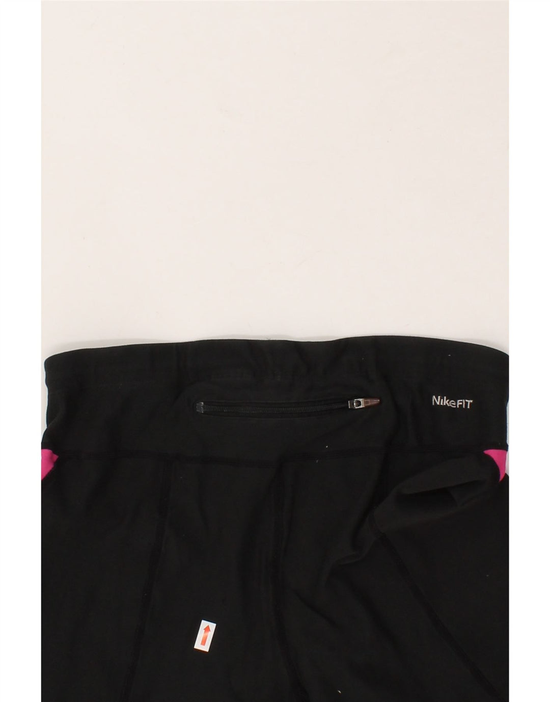 NIKE Womens Sport Shorts UK 10/12 Medium Black Colourblock Polyester Vintage Nike and Second-Hand Nike from Messina Hembry 