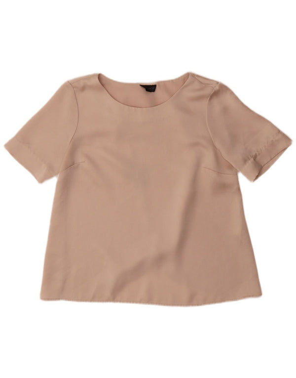 Topshop Camicetta oversize da donna Top UK 10 Small Beige Poliestere