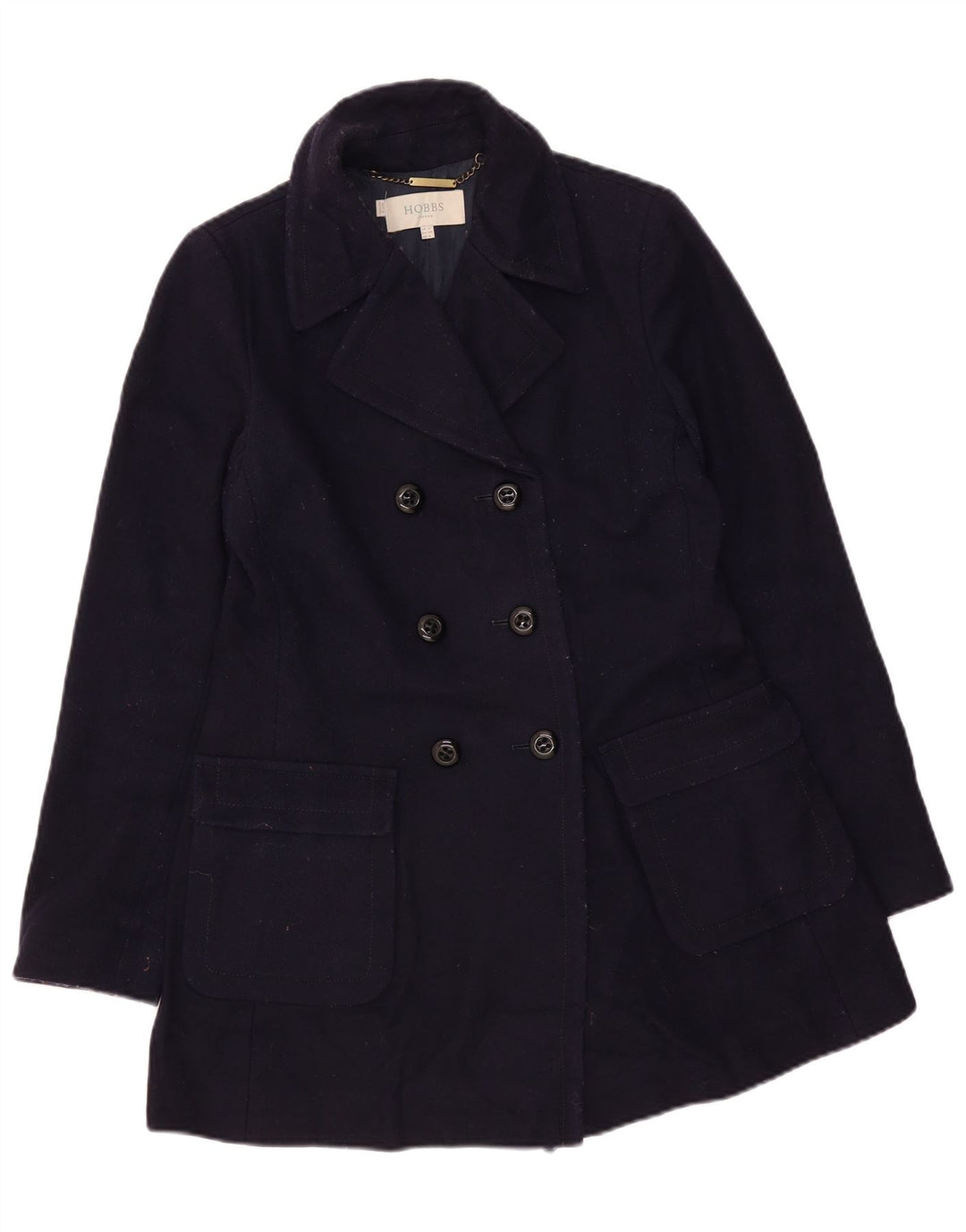 Cappotto doppiopetto da donna Hobbs UK 10 piccolo blu navy