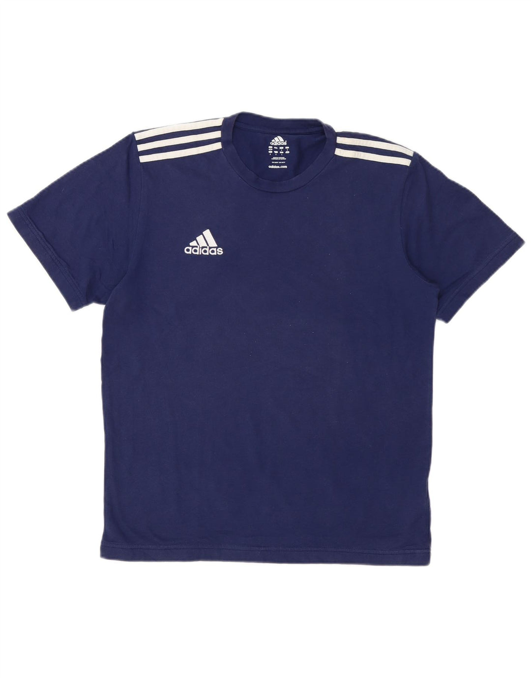 T-shirt da uomo ADIDAS Top UK 38/40 cotone blu navy medio