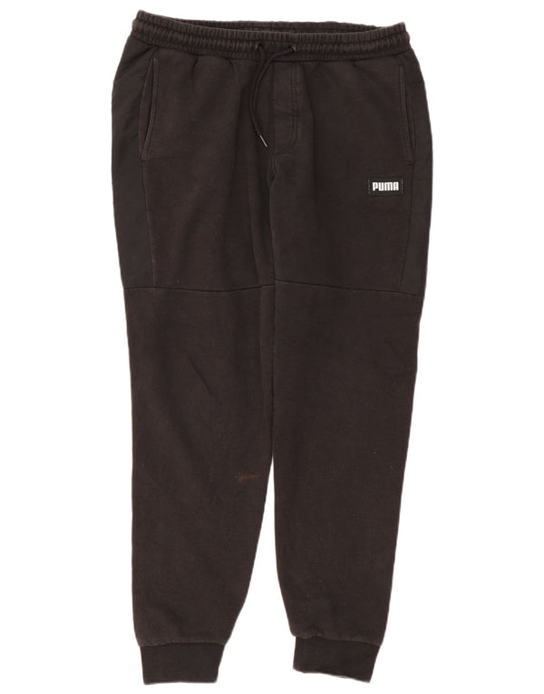 Pantaloni da tuta da uomo Puma Joggers Medium Black Cotton