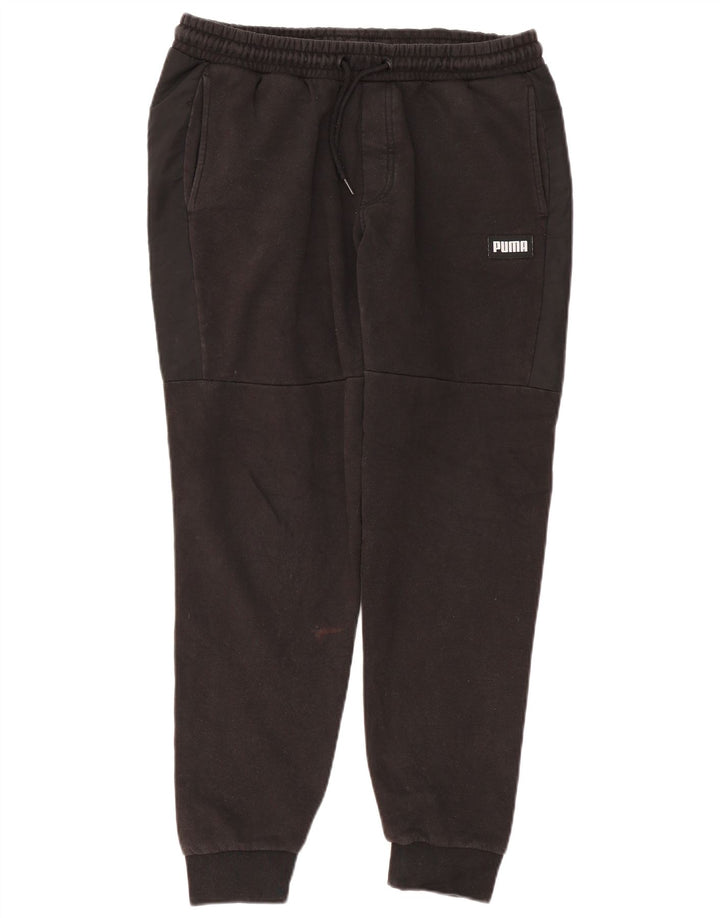 Pantaloni da tuta da uomo Puma Joggers Medium Black Cotton