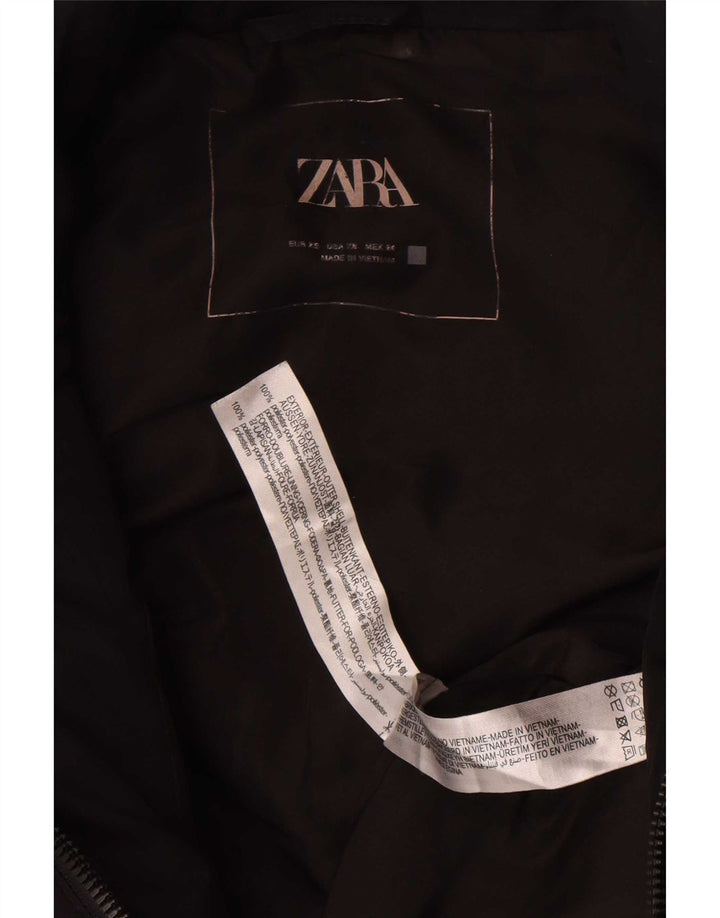 Gilet imbottito oversize da donna Zara UK 6 XS poliestere nero