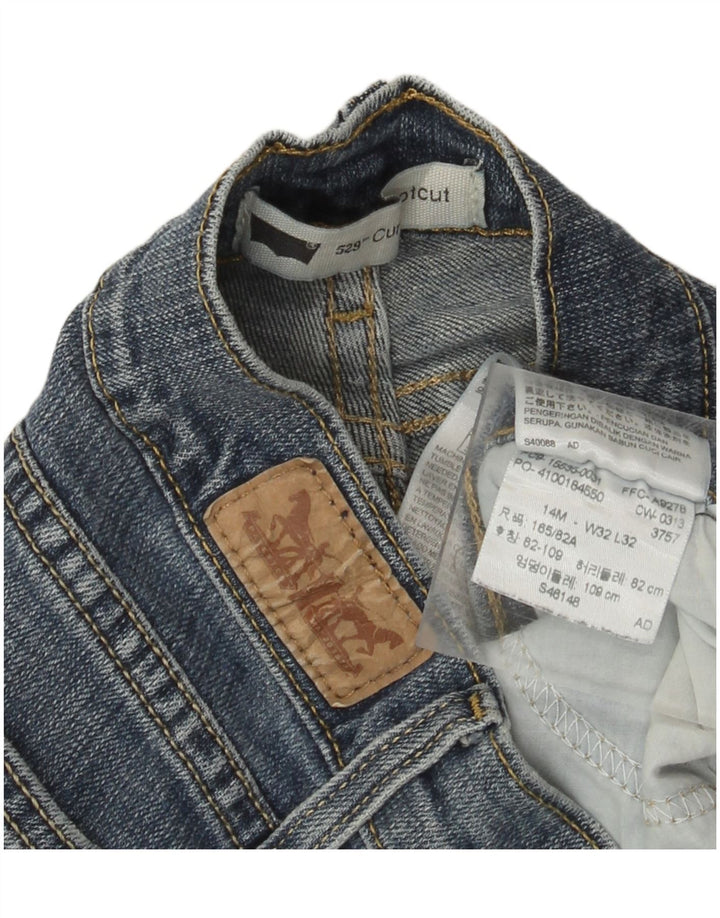 LEVI'S Jeans 529 Curvy Bootcut da donna W32 L32 in cotone blu