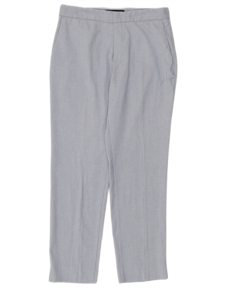 Pantaloni chino dritti da donna Zara EU 38 Small W28 L27 poliestere blu
