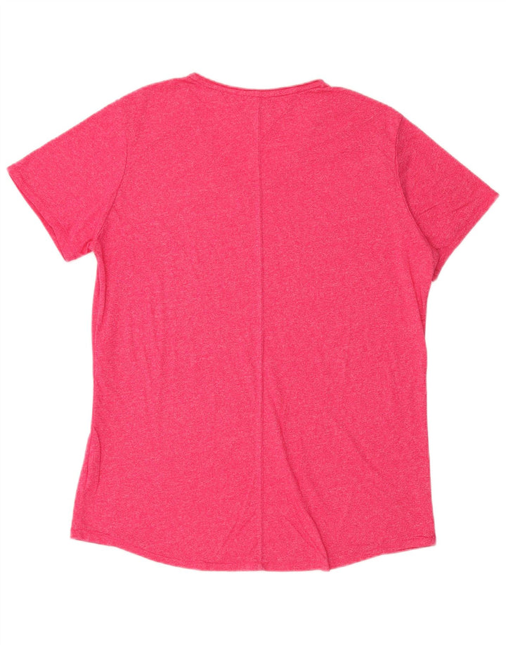 T-shirt da uomo Tommy Hilfiger Top grande rosa screziato