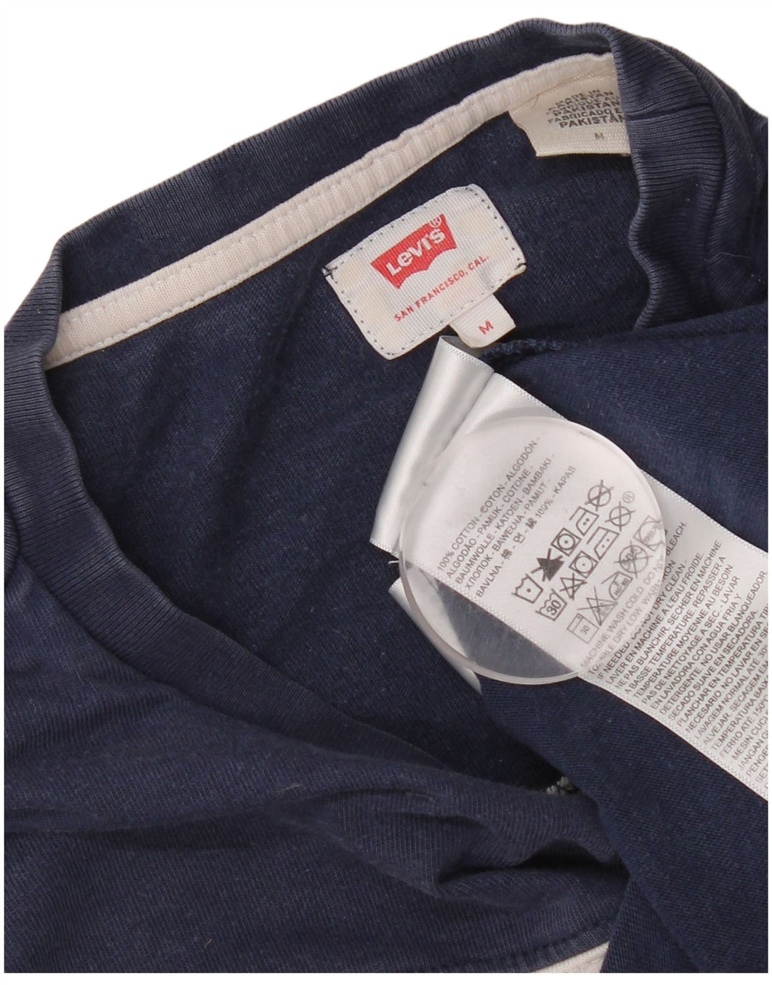 T-shirt grafica da uomo Levi's Top in cotone color block medio blu navy