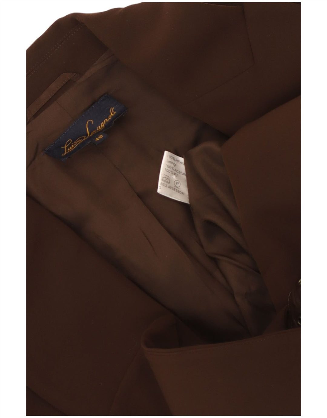 Giacca Blazer Donna LUISA SPAGNOLI IT 48 XL Poliestere Marrone