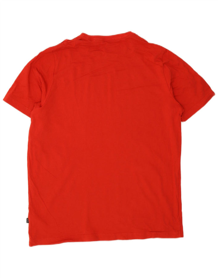 T-shirt grafica da uomo Puma Top grande in cotone rosso