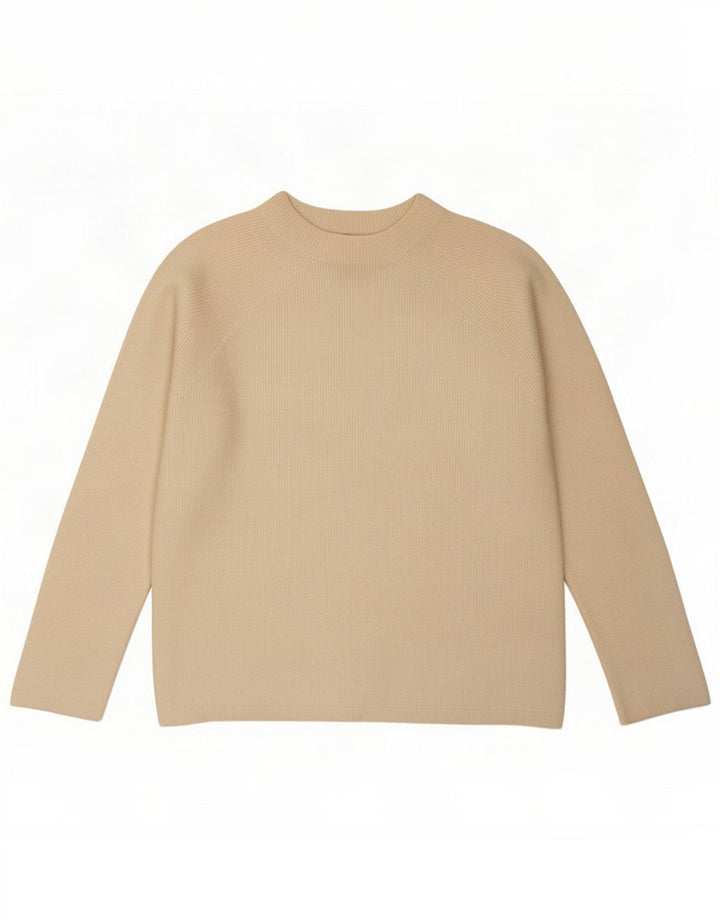 Massimo Dutti Maglione da donna con scollo a barchetta UK 14 Medio Lana bianco sporco