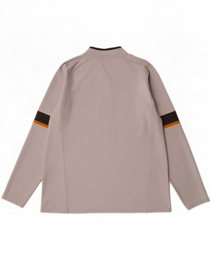 Under Armour Uomo Cold Gear Pullover Tuta Top XL Grigio Colourblock