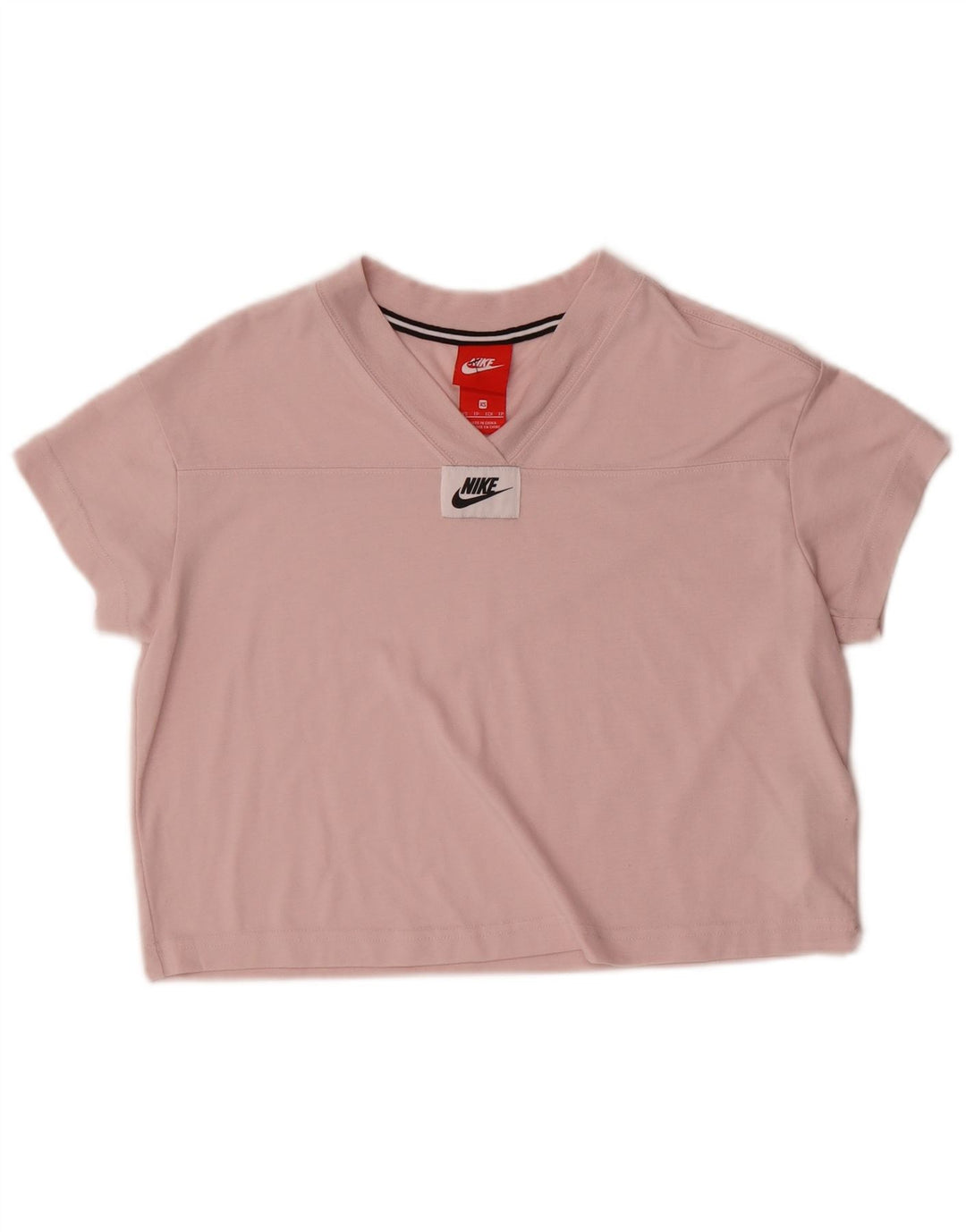 T-shirt corta da donna Nike UK 6 XS rosa poliestere