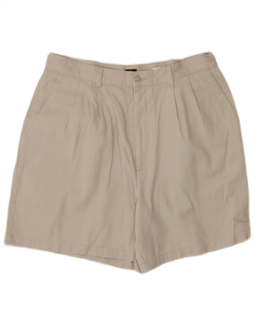 DOCKERS Pantaloncini chino con pegging da uomo kaki W34 Large in cotone beige