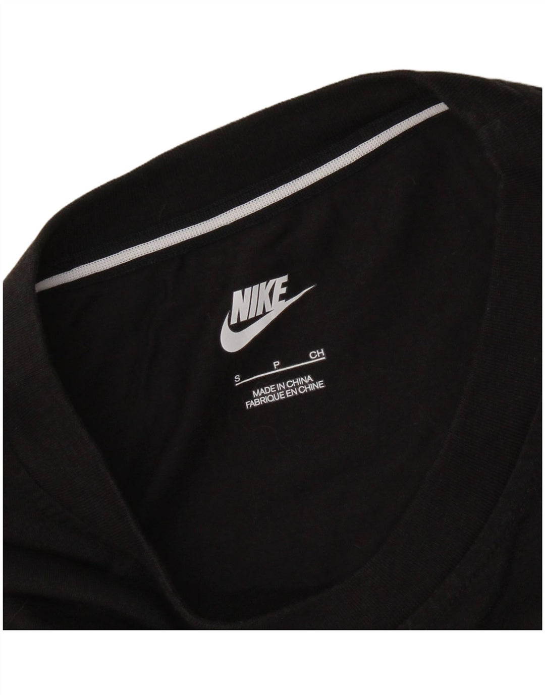T-shirt grafica da uomo NIKE Top piccola nera