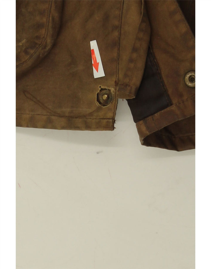 Giacca da uomo in cotone cerato Barbour UK 40 grande cotone marrone