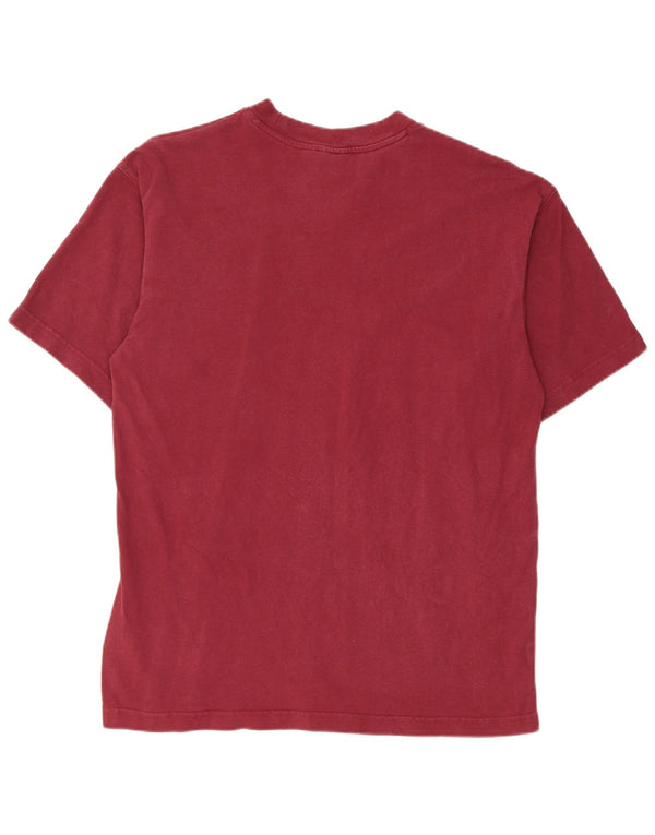 T-shirt da uomo Adidas Top Small Borgogna in cotone