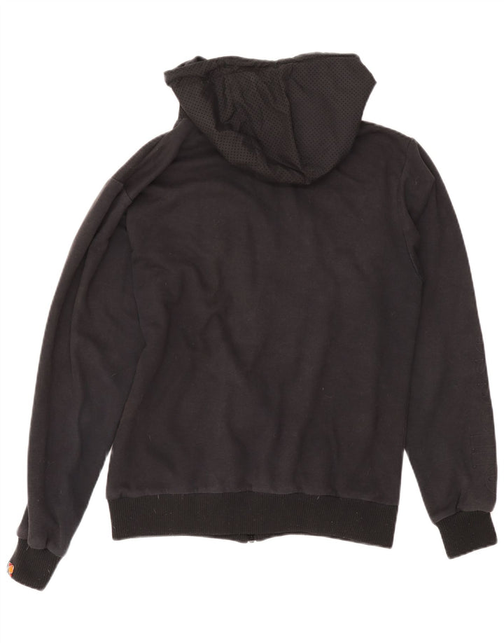 Maglione con cappuccio e zip da uomo Ellesse, cotone nero medio